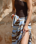 TPB x Align Resort Tie Towel - Azure - Align Swim