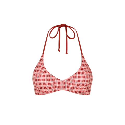 Margot Halter Top - Vintage Red Plaid - Align Swim