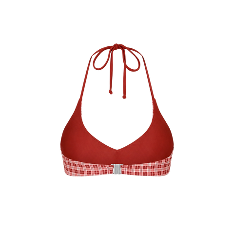 Margot Halter Top - Vintage Red Plaid - Align Swim