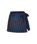 Josie Wrap Swim Skirt - Marine Plaid - Align Swim