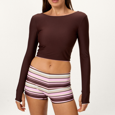 Bryn Long Sleeve Top - Azure - Align Swim