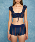Frankie Swim Shorts - Marine Plaid - Align Swim