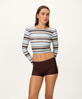 Bryn Long Sleeve Top - Azure - Align Swim
