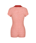 Bonnie Terry Swim Romper - Vintage Red Plaid - Align Swim