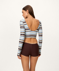 Bryn Long Sleeve Top - Azure - Align Swim