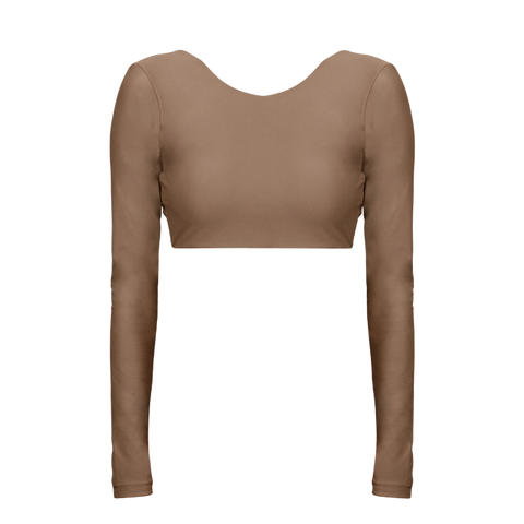 Maeve Long Sleeve Top - Truffle - align swim