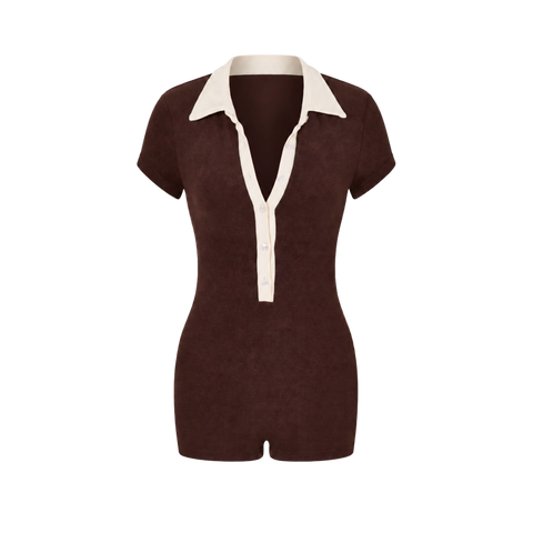 Bonnie Terry Swim Romper - Sunday Brown - Align Swim