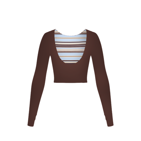 Bryn Long Sleeve Top - Azure - Align Swim