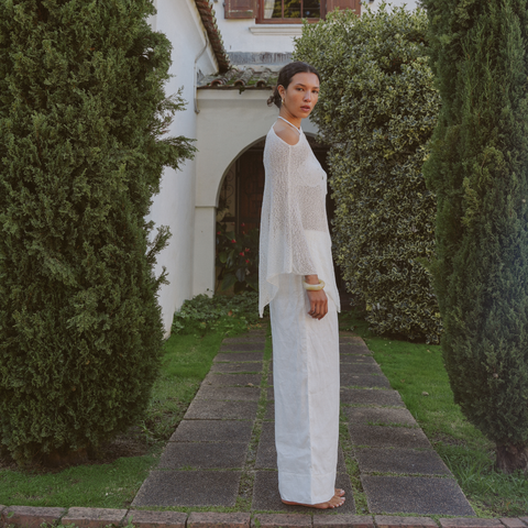 Veil Knit Top - Ivory - Align Swim