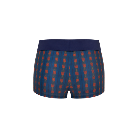 Frankie Swim Shorts - Marine Plaid - Align Swim