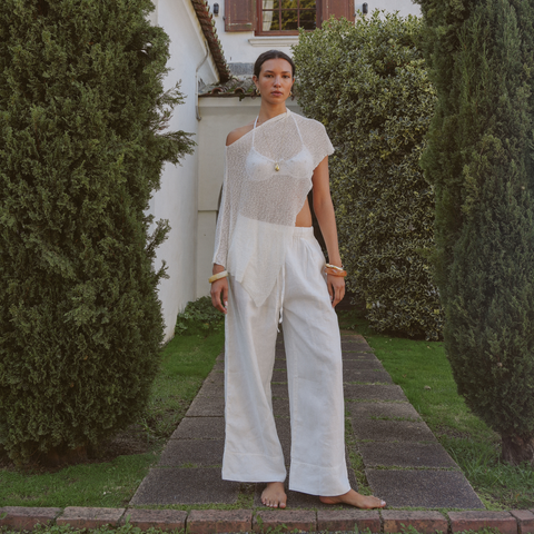 Veil Knit Top - Ivory *NEW* - Align Swim