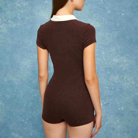 Bonnie Terry Swim Romper - Sunday Brown - Align Swim