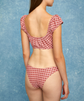 Colette Puff Sleeve Top - Vintage Red Plaid - Align Swim