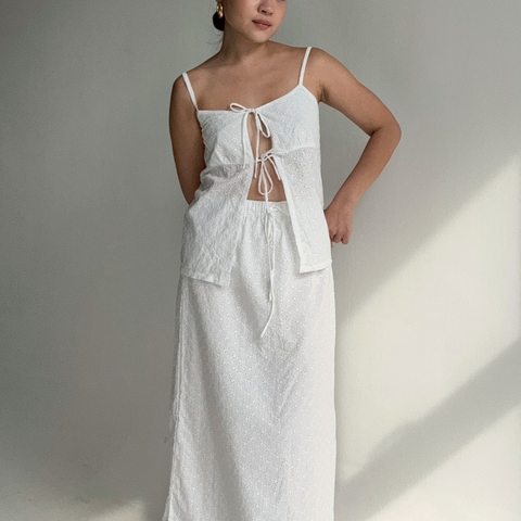 Layla Skirt - White Eyelet 2.0