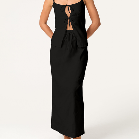 Layla Skirt - Black - align swim