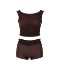 June Ruched Tankini - Sable - Align Swim