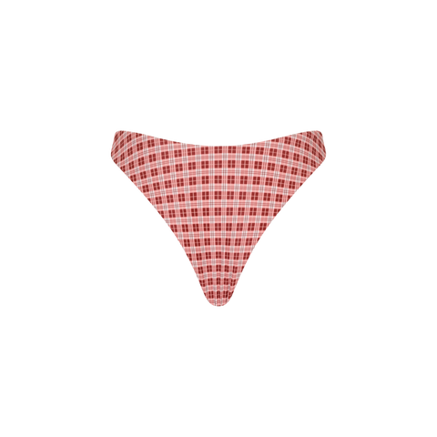 Dixie Bottom - Vintage Red Plaid - Align Swim
