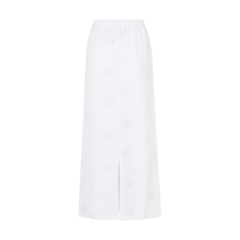 Layla Skirt - White Eyelet - align swim