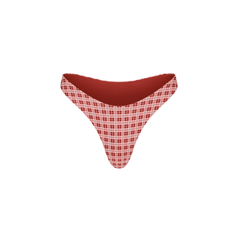 Dixie Bottom - Vintage Red Plaid - Align Swim