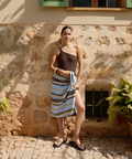 TPB x Align Resort Tie Towel - Azure - Align Swim