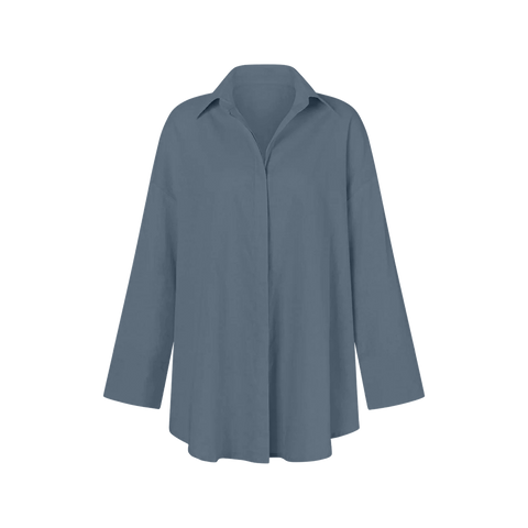 Brooke Oversized Shirt - Slate *NEW* - Align Swim