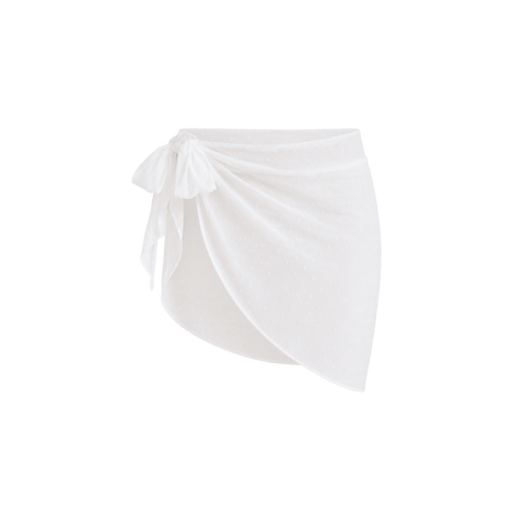 Mini Thea Skirt - Ivory Swissdot - Align Swim
