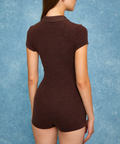Bonnie Terry Swim Romper - Mocha Brown *NEW* - Align Swim