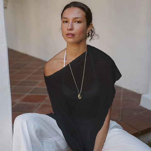 Veil Knit Top - Black *NEW* - Align Swim