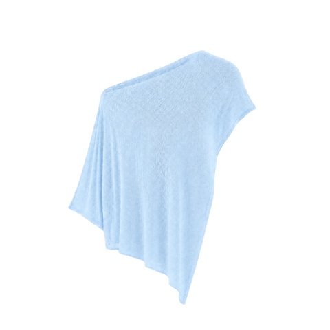 Veil Knit Top - Capri Blue