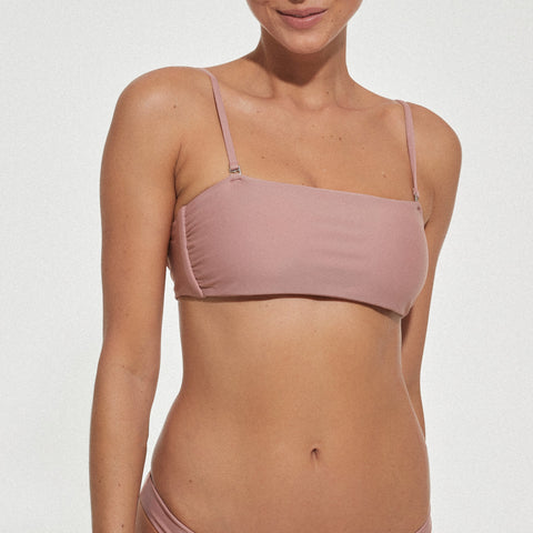 Paige Top - Rosewood - align swim