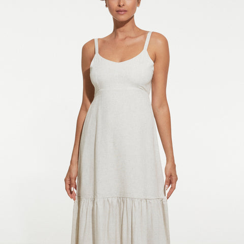 Enya Maxi Dress - Oat - align swim