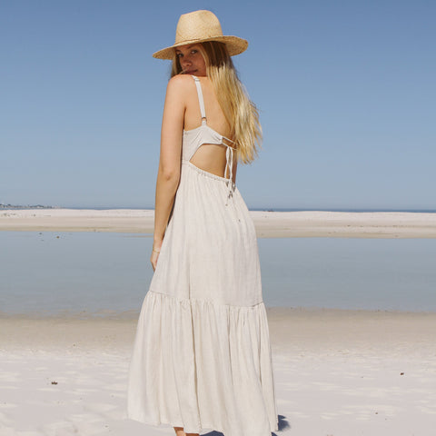 Enya Maxi Dress - Oat - align swim